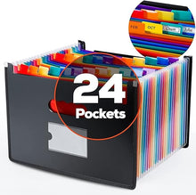 Load image into Gallery viewer, Expanding File Organizer, Legal Size, 24 Pockets