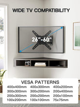 Load image into Gallery viewer, Monitor / TV Wall Mount for 26-60" TVs, up to 77 lbs.