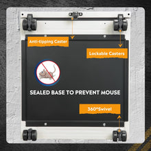 Load image into Gallery viewer, File Vertical 3 drawers (Box / Box / File), Mobile Commercial Cabinet with Lock, White