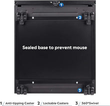 Load image into Gallery viewer, File Vertical 2 drawers (File / File), Mobile Commercial Cabinet with Lock, White