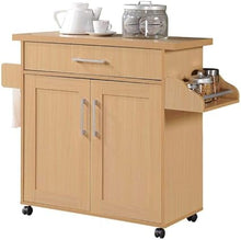 Load image into Gallery viewer, Kitchen Island with Spice Rack, Towel Rack & Drawer