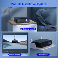 Load image into Gallery viewer, Projector Multimedia, WiFi / Bluetooth, Native 1080P, Dolby Audio Sound Support