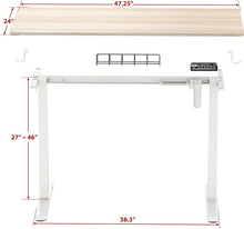Load image into Gallery viewer, Table / Desk Adjustable Height, Electric, 48x24"