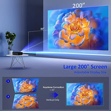 Load image into Gallery viewer, Projector Multimedia, WiFi / Bluetooth, Native 1080P, Dolby Audio Sound Support