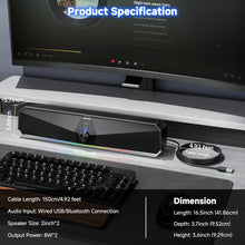 Load image into Gallery viewer, Speaker Stereo Sound Bar Bluetooth
